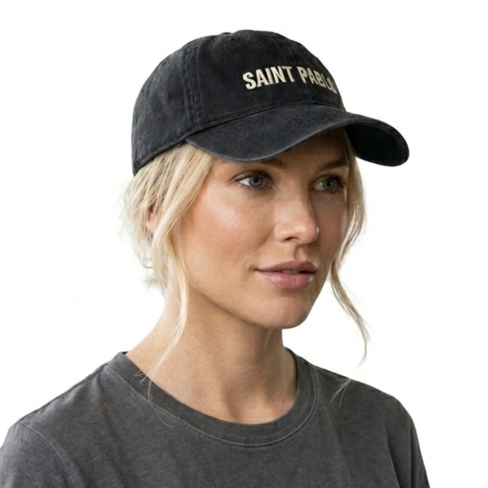 KANYE WEST 'Saint Pablo' Dad Hat Cap Yeezy Streetwear Life of Pablo Black